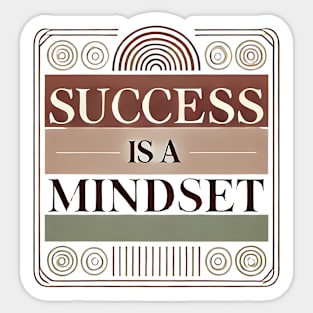 Success is a Mindset, Motivational Quote Sticker